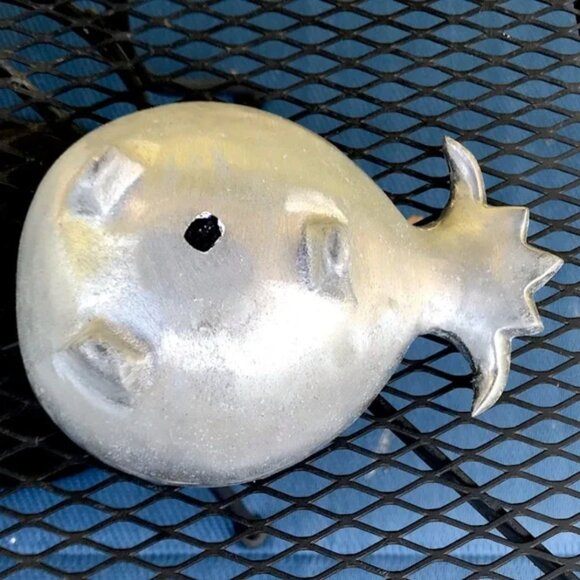 Metal Pineapple Dish/Bowl Made in Mexico - Picture 4 of 8